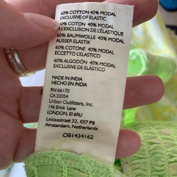 Free People Marigold Smocked Tee in Key Lime - Picture 4 of 5